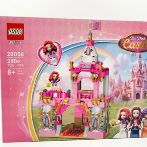 QS08 20050 Pink Castle Building Blocks Set 200+ Pieces